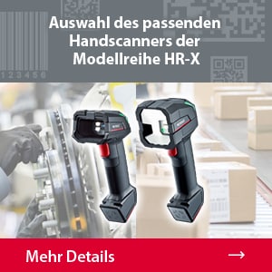 Auswahl des passenden Handscanners der Modellreihe HR-X | Mehr Details
