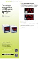 Modellreihe RC Elektronische Stell-Zähler mit LED-Anzeige Katalog