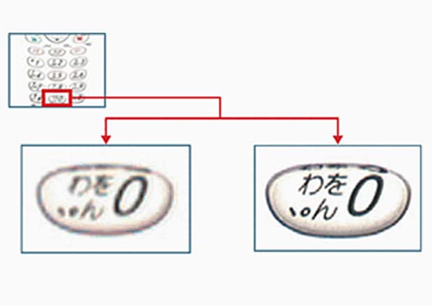 Herkömmliches Bild (240.000 Pixel) Bild mit 2.000.000 Pixel-CCD