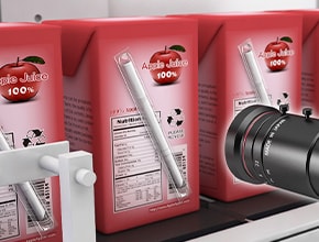 Prüfung des Trinkhalms bei Safttüten