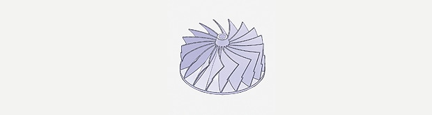 Beispiele für Teile mit Freiformflächen Laufrad (Impeller) 