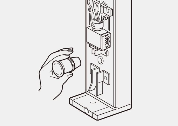 Einstellung mit einer Lupe