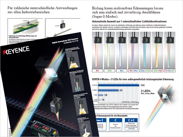 Modellreihe CZ-V20 Digitaler RGB-Hybrid- Sensor Katalog (Deutsch)