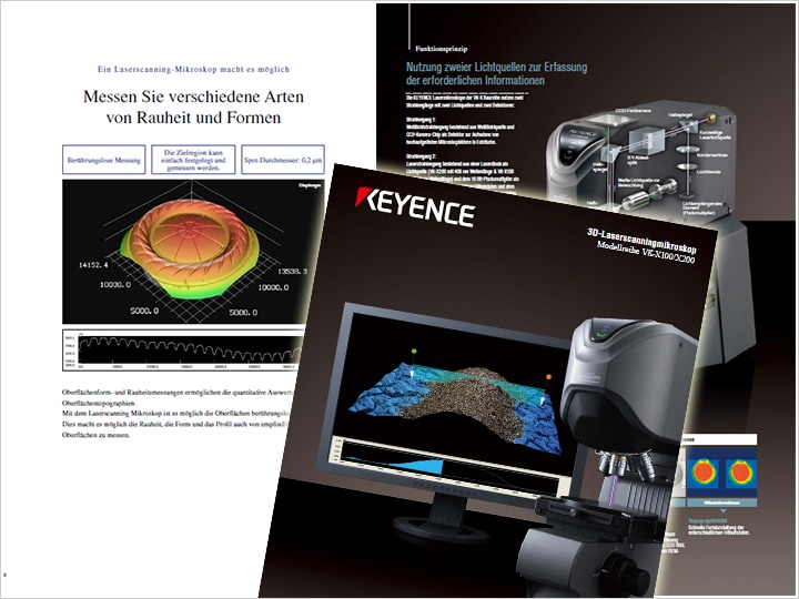 Modellreihe VK-X100/X200 3D-Laserscanningmikroskop Katalog (Deutsch)