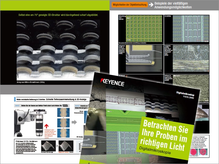Betrachten Sie Ihre Proben im richtigen Licht Digitalmikroskopie Anwendungsbeispiele für Forschung und Entwicklung (Deutsch)