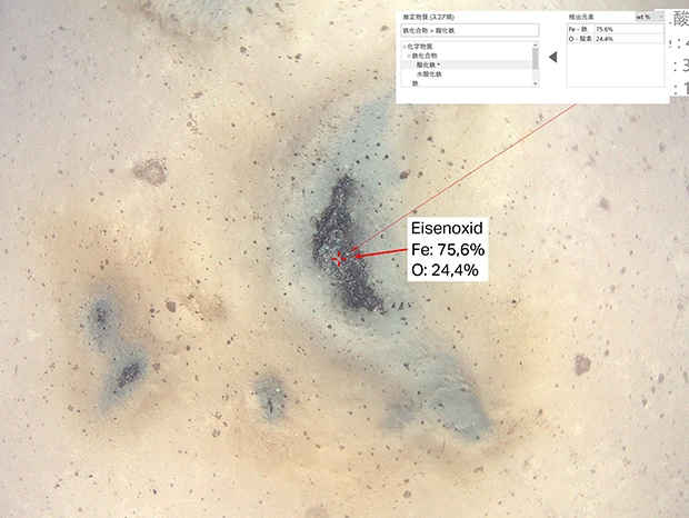 Die Analyse ist möglich, ohne dass das Prüfobjekt zugeschnitten und die Fremdkörper entfernt werden müssen.