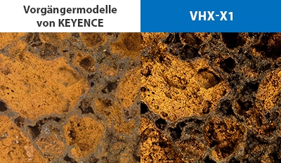 VHX-X1 / Vorgängermodelle von KEYENCE