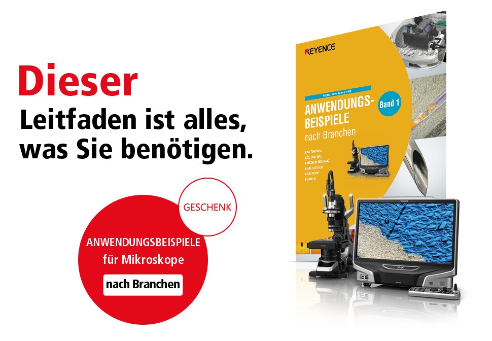 Dieser Leitfaden ist alles, was Sie benötigen. GESCHENK ANWENDUNGSBEISPIELE für Mikroskope nach Branchen