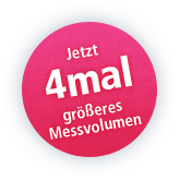 Jetzt 4mal größeres Messvolumen