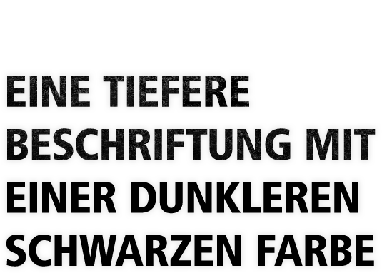 Die hohe Leistung eines Faserlasers ermöglicht eine tiefere Beschriftung mit einer dunkleren schwarzen Farbe.