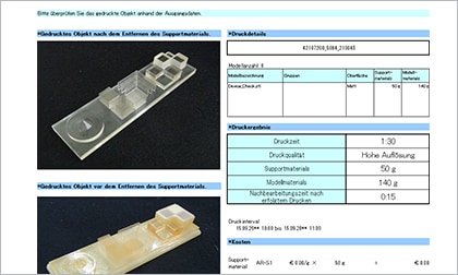 Schnelle Ausgabe von Druckinformationen