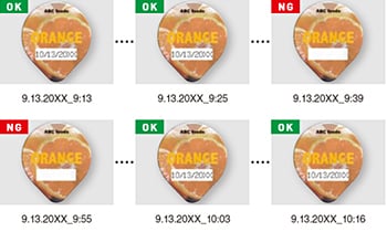 Druckbild-Prüfverlauf