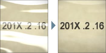 Ideal auch für Überprüfungen von gedrucktem Text auf Folie