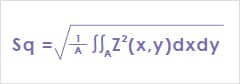Sq (Root mean square height)