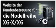 Website der Kundenbetreuung für die Modellreihe XG-X/XG