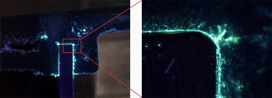 Links: 20× Rechts: 200×