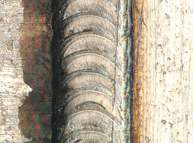 Betrachtung von Schweißraupen