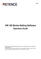 Einstellungssoftware der Modellreihe HR-100 Betriebsanleitung