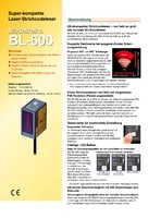 Modellreihe BL-600 Ultrakompakter Laser-Strichcodeleser Katalog