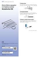 Modellreihe EM Kleine Näherungsgeber mit Kabelverstärker Katalog