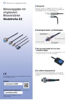 Modellreihe EZ Näherungsgeber mit eingebautem Messverstärker Katalog