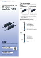 Modellreihe FS-T/M Lichtleiterverstärker mit 1-Draht-Anschluss Katalog