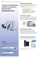 Modellreihe PS-N Ultrakleine photoelektrische Sensoren mit separatem Messverstärker Katalog