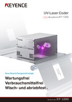Modellreihe FP-1000 UV-Laser Coder Katalog