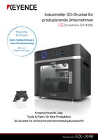Modellreihe GX-1000 Industrieller 3D-Drucker für produzierende Unternehmen Katalog