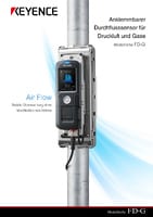 Modellreihe FD-G Anklemmbarer Durchflusssensor für Druckluft und Gase Katalog