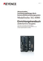 Modellreihe XG-8000 Einrichtungsanleitung Zeilenkamera (Deutsch)
