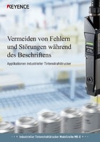 Vermeiden von Fehlern und Störungen während des Beschriftens Applikationen industrieller Tintenstrahldrucker