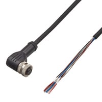 GS-P8L3 - Kabel für Modelle mit M12-Stecker L-förmig Anschlusskabel (M12/offenes Ende) Standardmodell (8-polig) 3 m