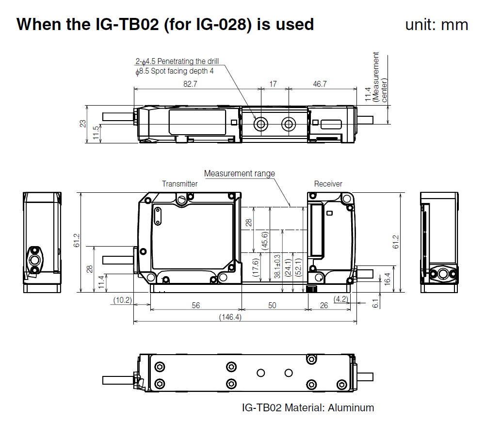 IG-TB02 Dimension